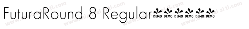 FuturaRound 8 Regular字体转换